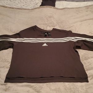 Adidas Gray Crop Top Small